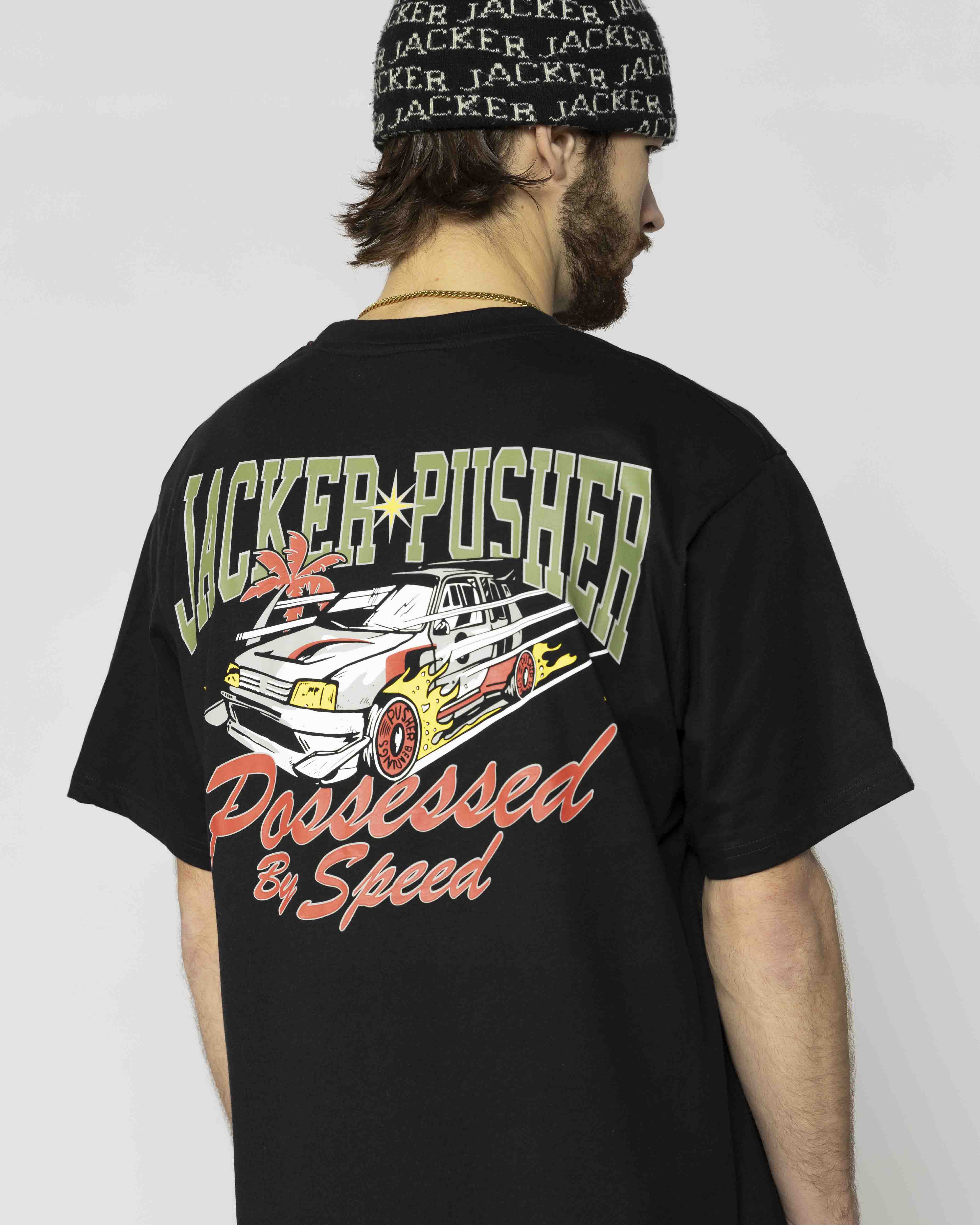 Jacker x Pusher - T-Shirt - Black