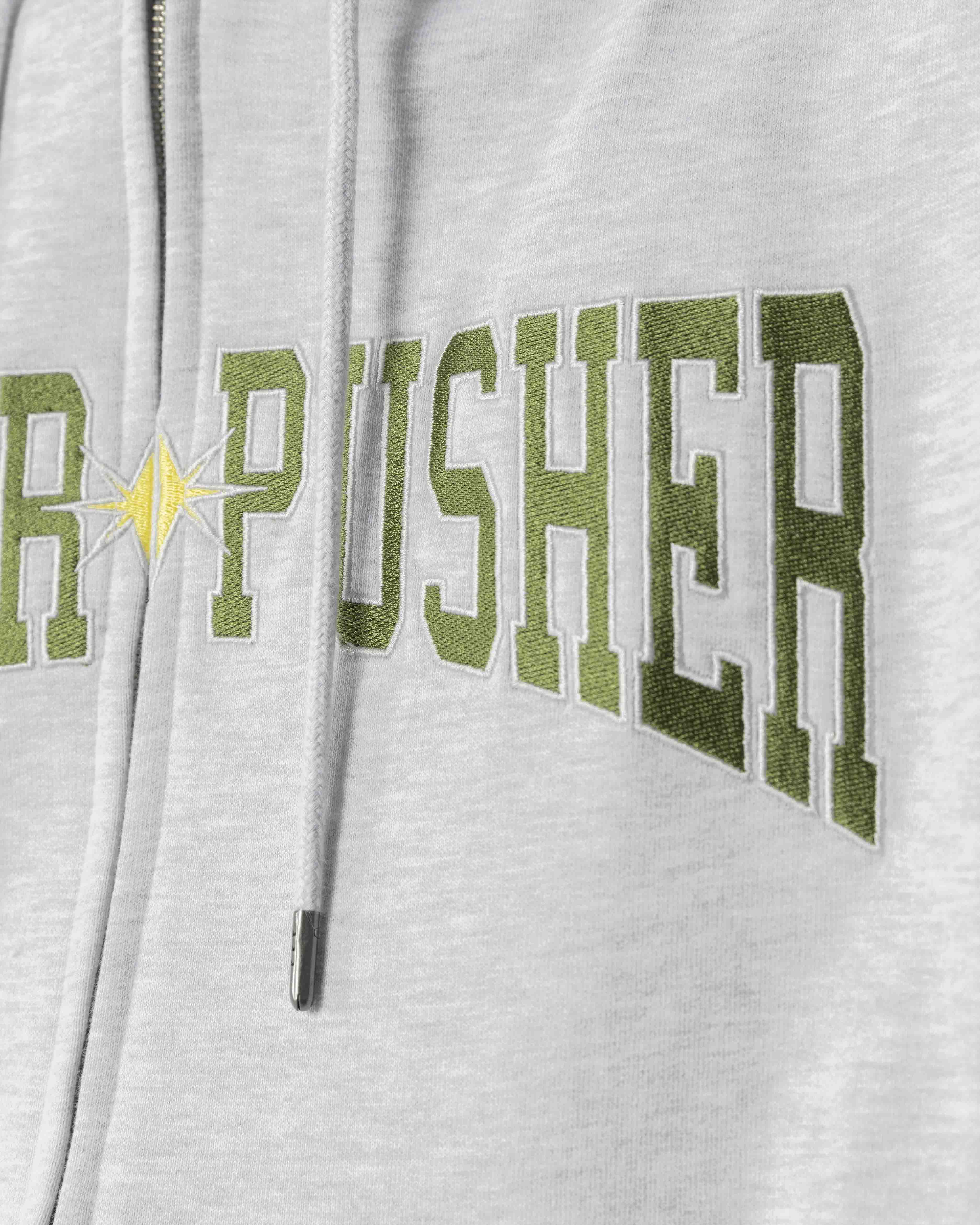 JACKER X PUSHER - HOODIE - HEATHER GREY