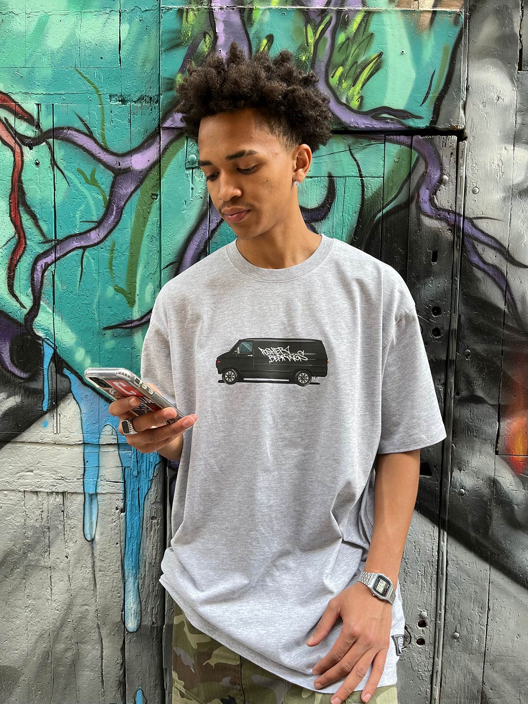 Pusher Truck Series T-Shirt Grey