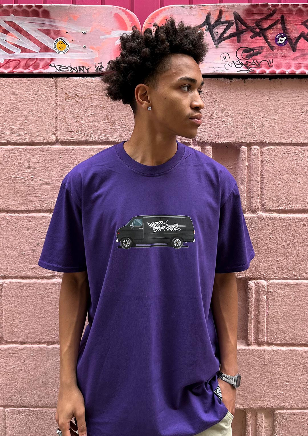 Pusher Truck Series T-Shirt Purple