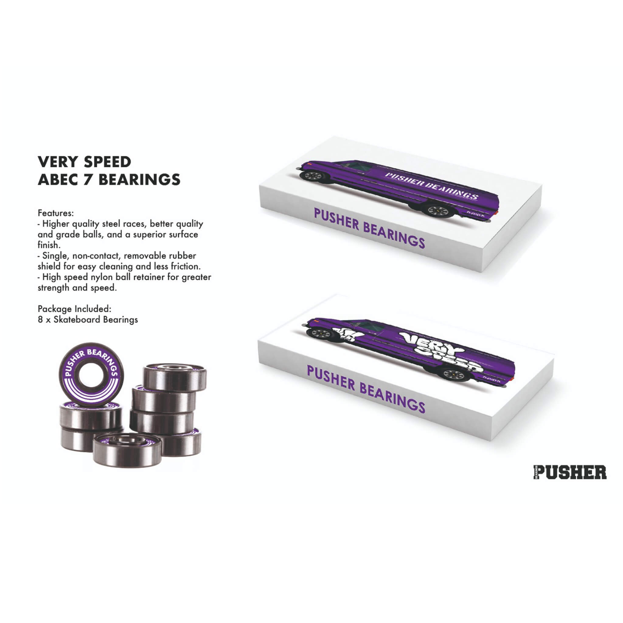 Picker skateboard bearings for smooth rides